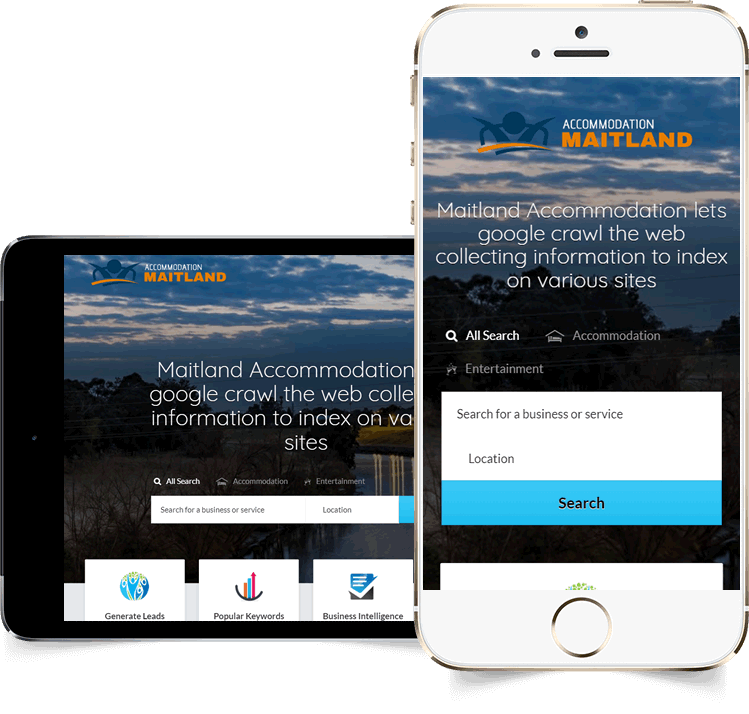 Maitland Accommodation displayed beautifully on multiple devices